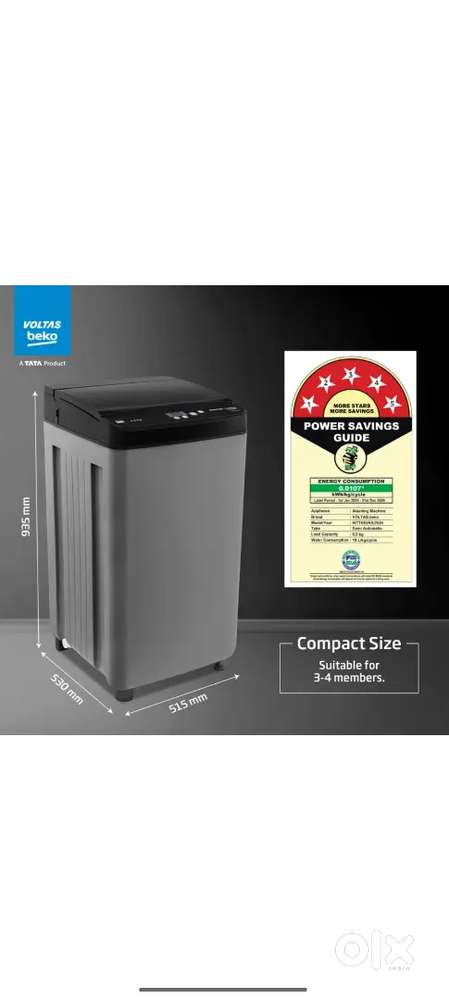 Brand new -TATA voltas ,6.5 kg, washing machine