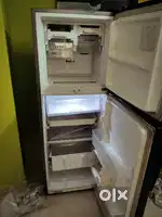 A double door whirlpool fridge