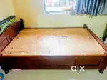 Wooden Diwan double bed