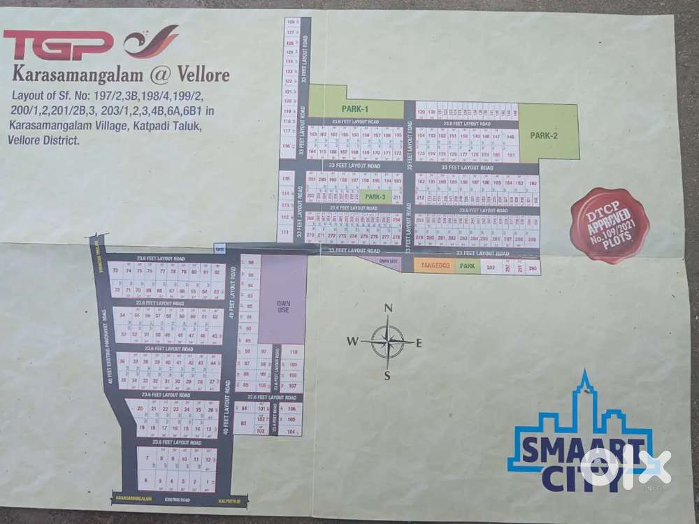 Karasamanglam DTCP approved plot