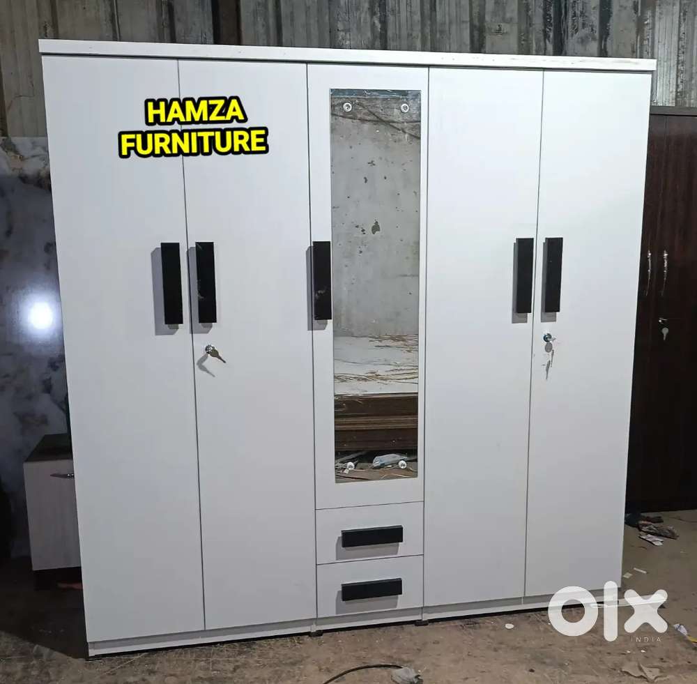 HAMZA FURNITURE NEW DESIGNER STYLISH LOOK 6by6 PARTICLE WOOD WARDROBE