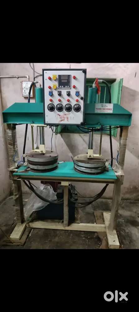 Double die paper plate making machine