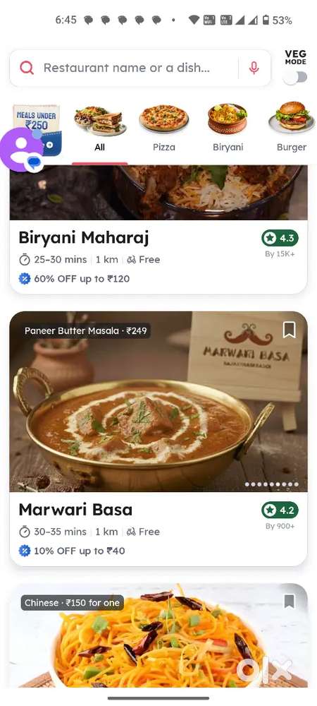 Chief for restaurant (Marwari Basa- Cloud Kitchen)