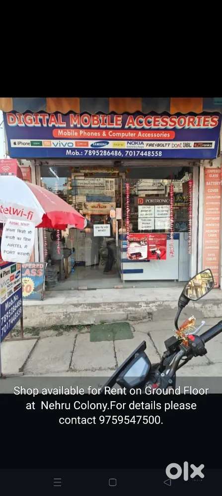 Shop For Rent on main road Nehru Colony