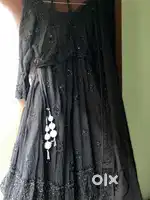 Black monotone lehenga
