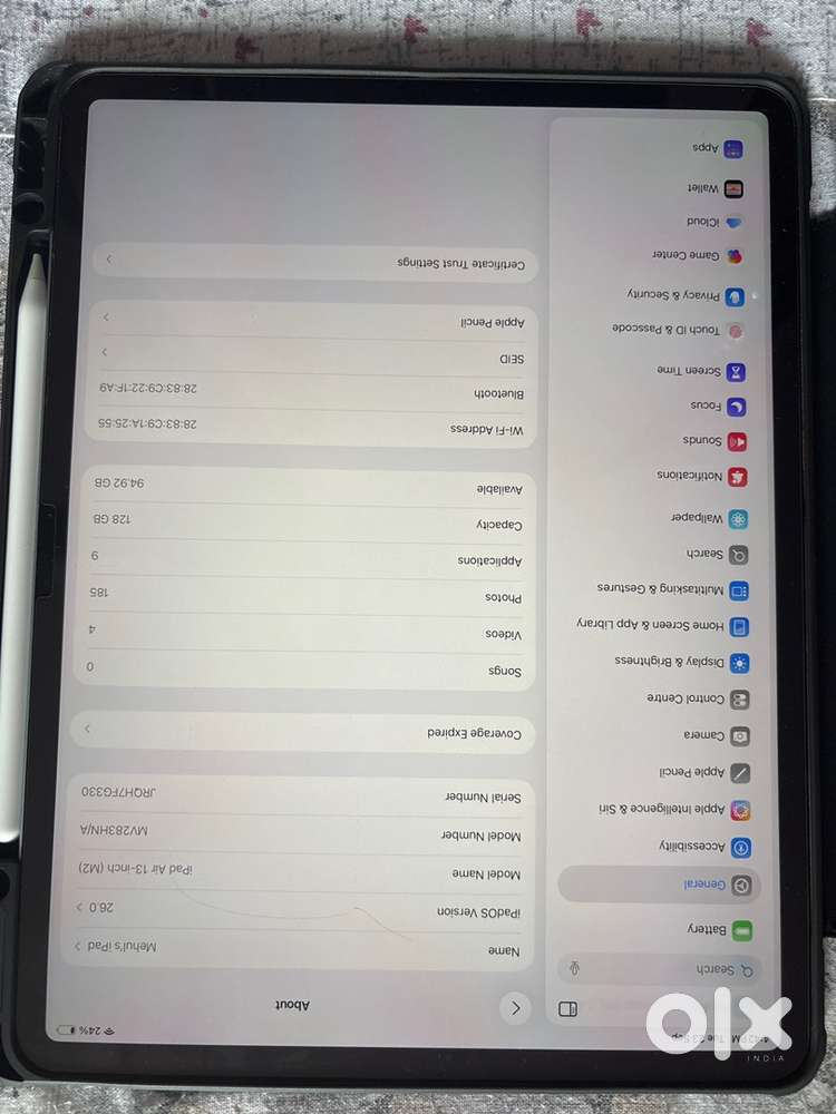 Ipad AIR 13 inch m2 chip
