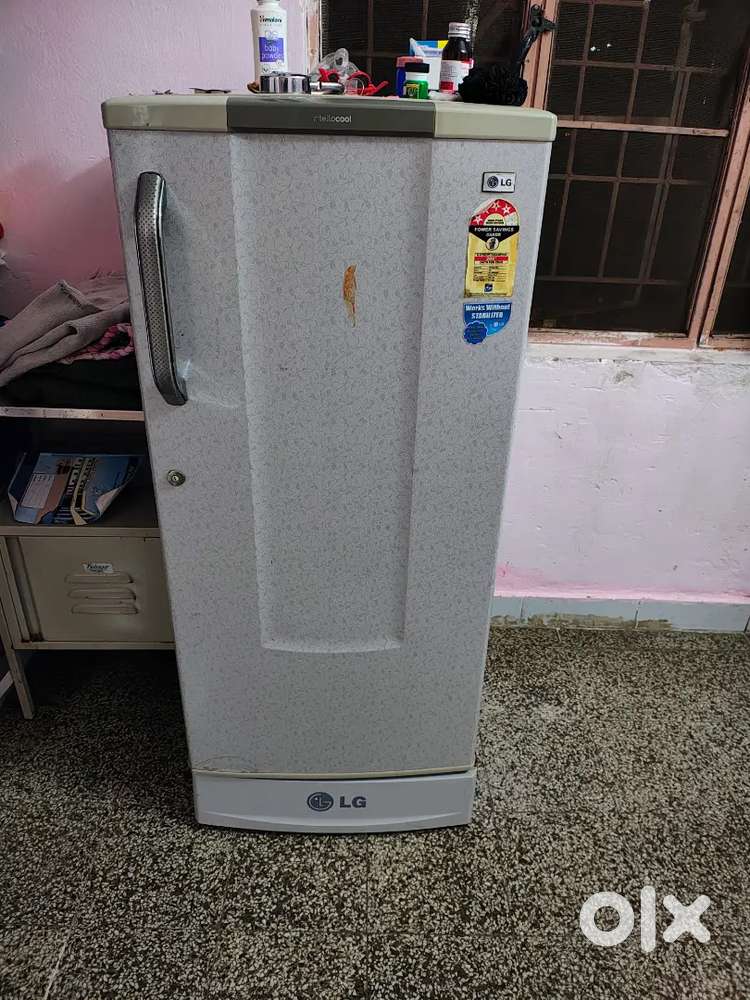 Fridge and computer table and stool for sale