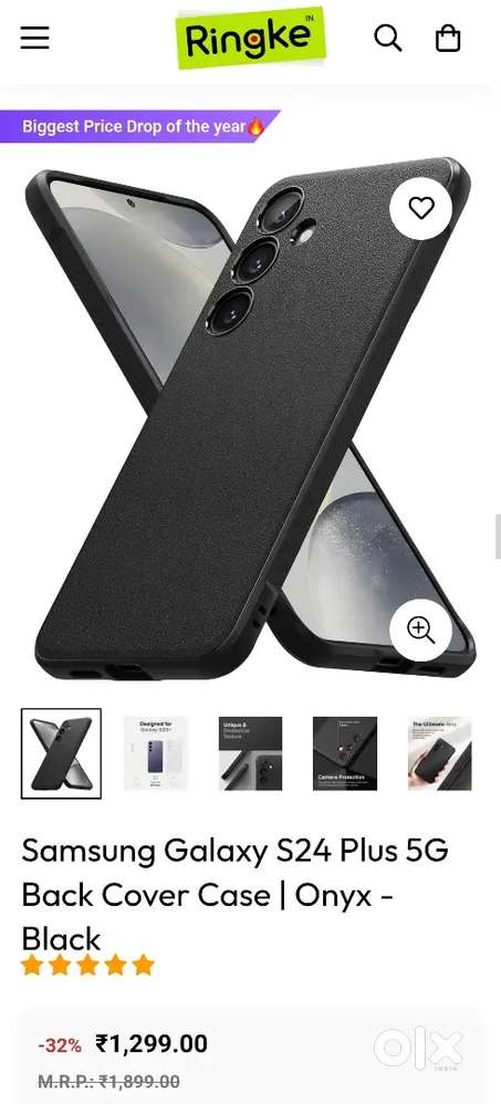 Ringke Onyx case for samsung S24
