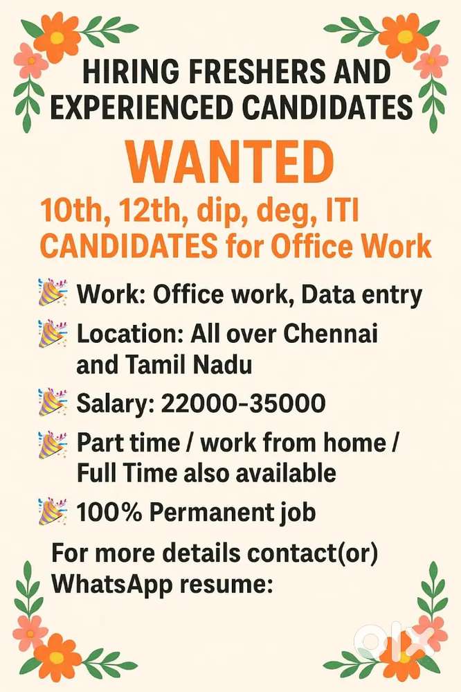 HIRING CANDIDATES FOR NEW OFFICE