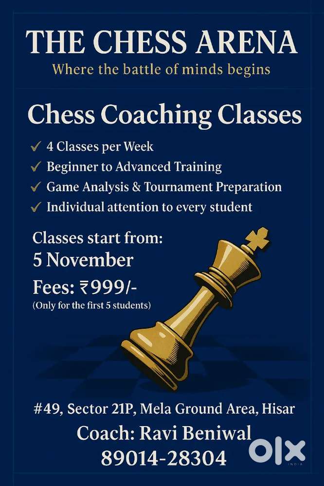 Kids Chess Classes  Improve Focus  Sector 21P Hisar