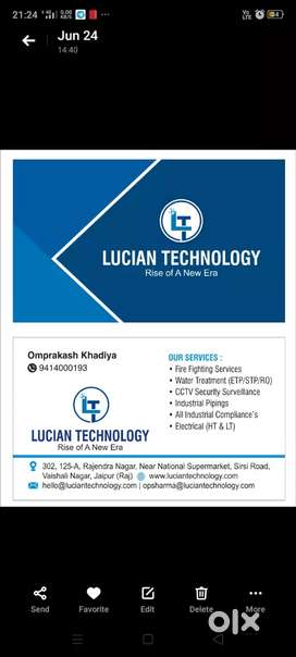 Experienced Operation staff for ETP/STP and water treatment plant