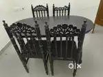 Teak Wood Dining Table with 4 Chairs – Best Deal