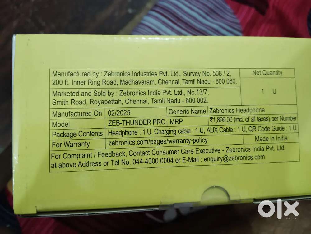 Premium ZEBRONICS HEADPHONES