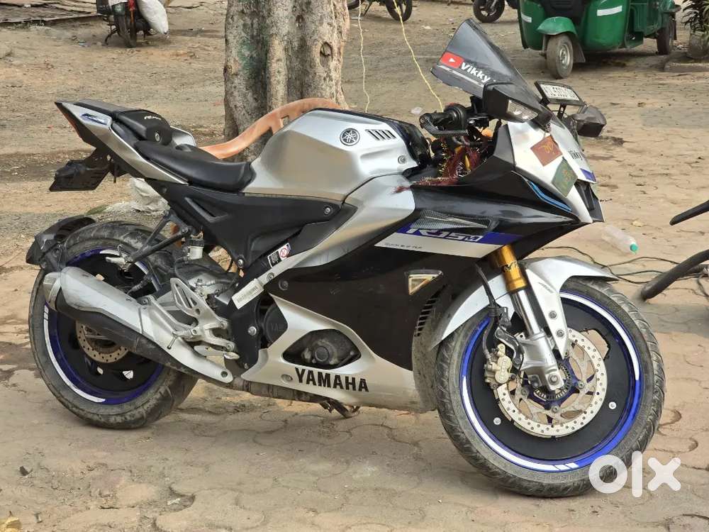MODIFIED YAMAHA R15M GREY COLOUR, BRAND NEW R15M, MODIFIED R15M,