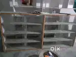 plywood/wooden racks and showcase for fully setup grocery store