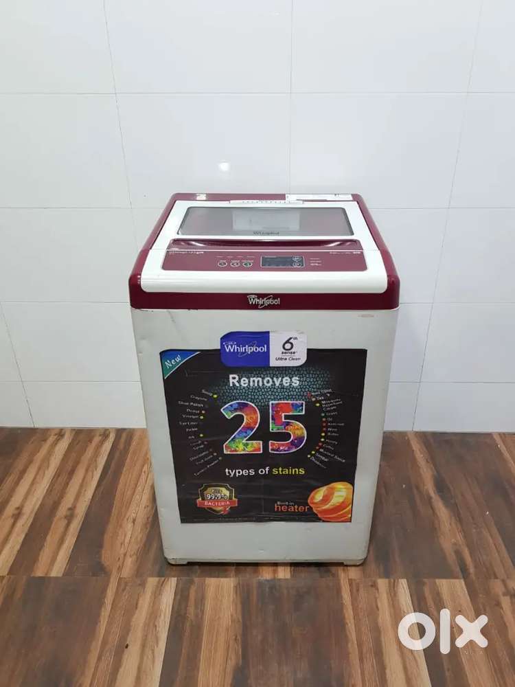Whirlpool white magic red n white topload washing machine