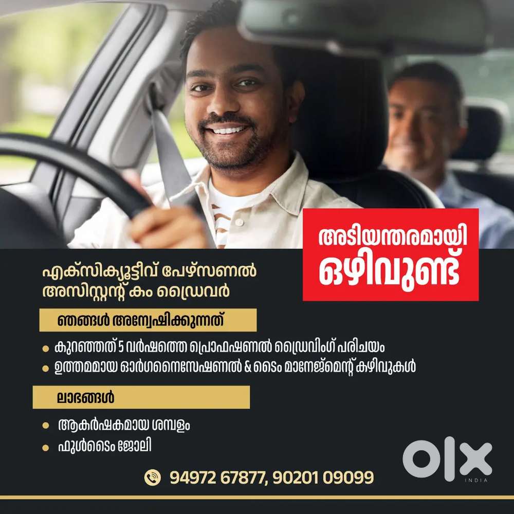 Driver cum personal assistant