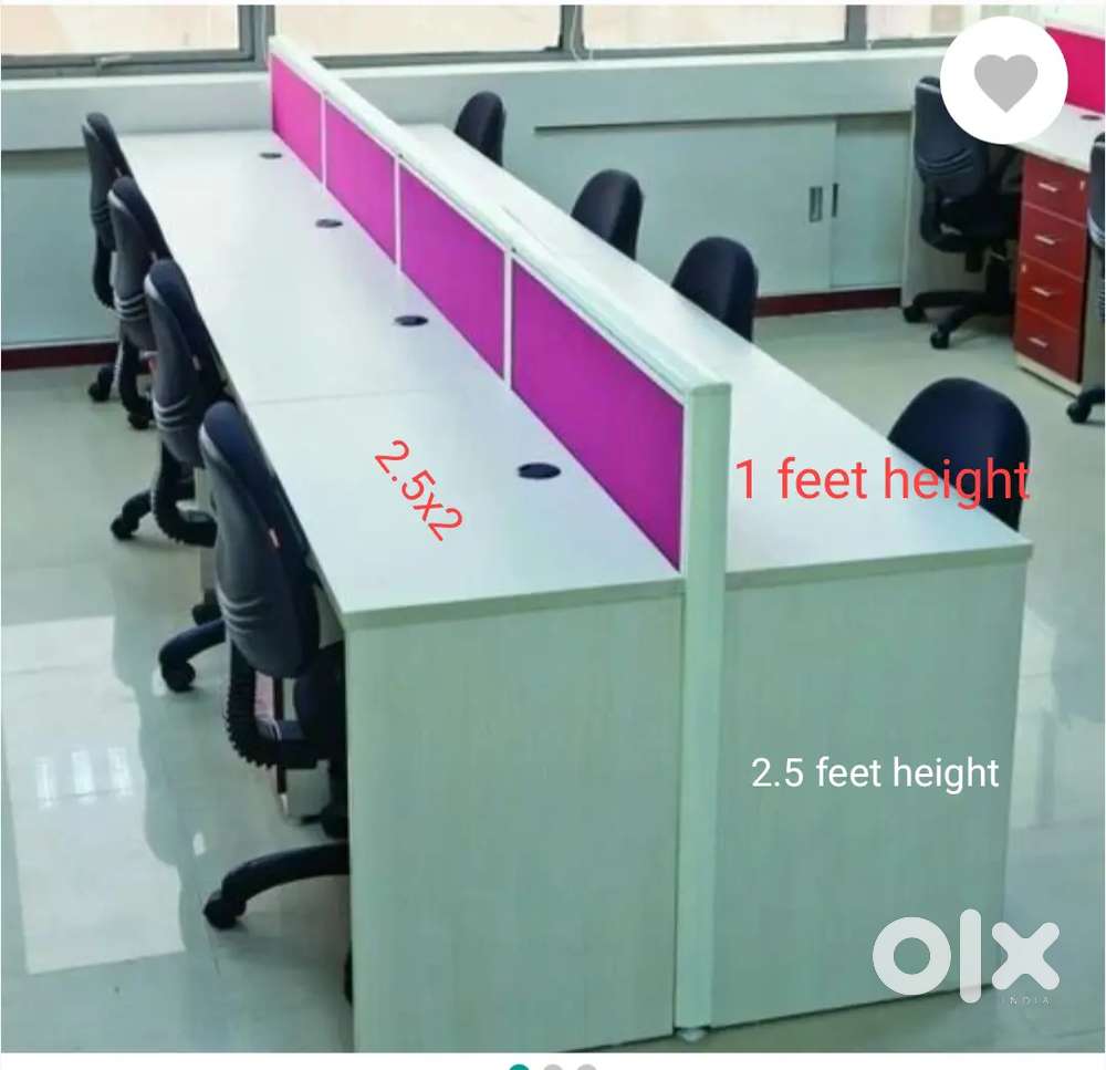 8seater aluminium modular workstation brand new