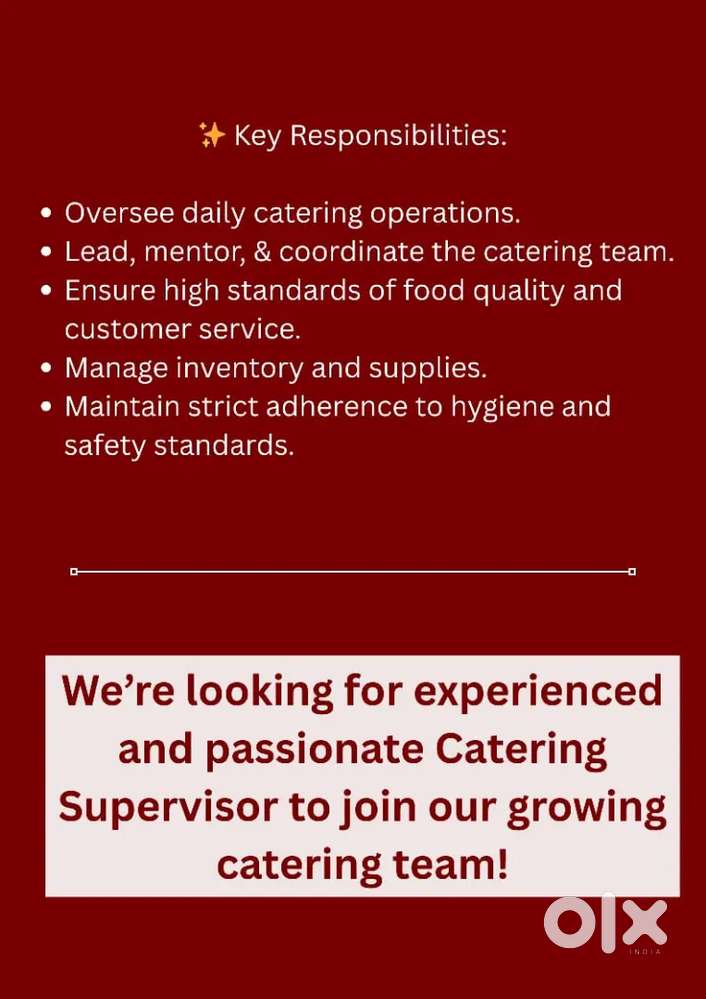 Catering Supervisor