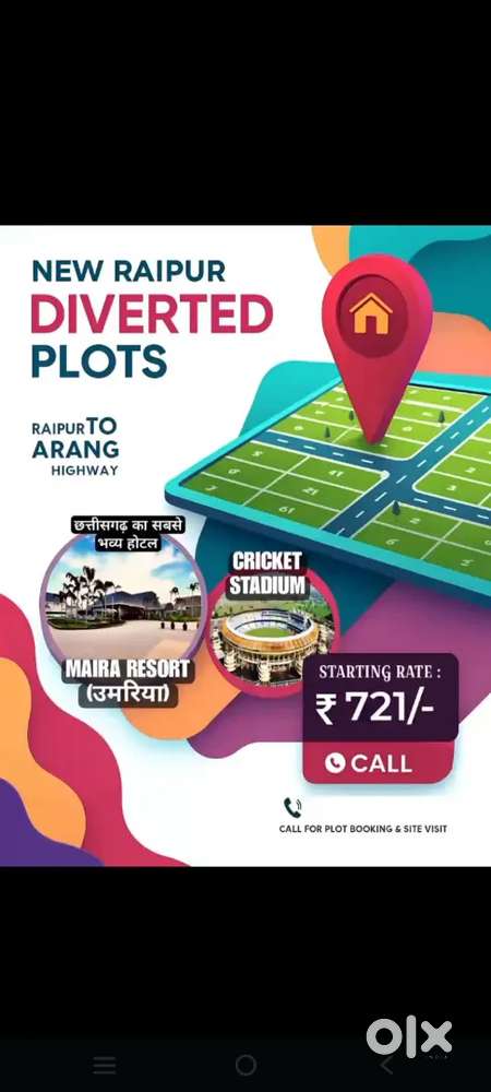 Naya raipur Mayra resort se laga huaa plots able hai