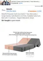 Sofa cum bed