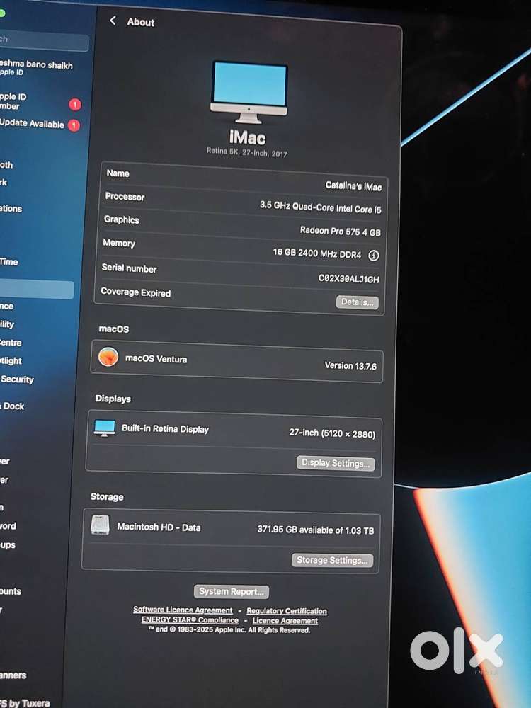 Apple imac 27 inch 16gb ram 5k display