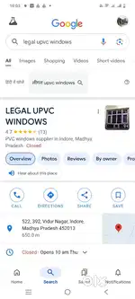 Legal upvc windows