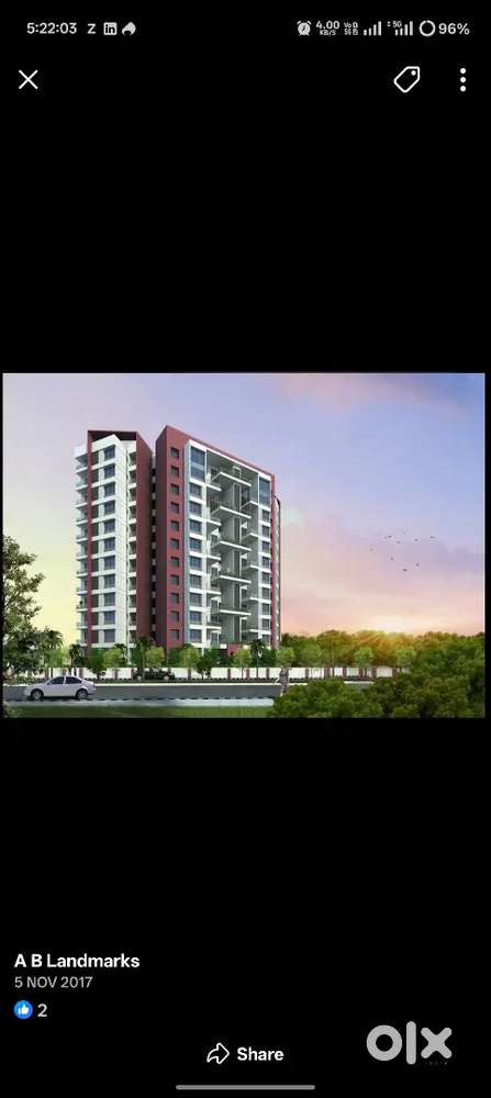 2BHK Flat On Rent From 1st October In Elysium By A B Landmarks Society