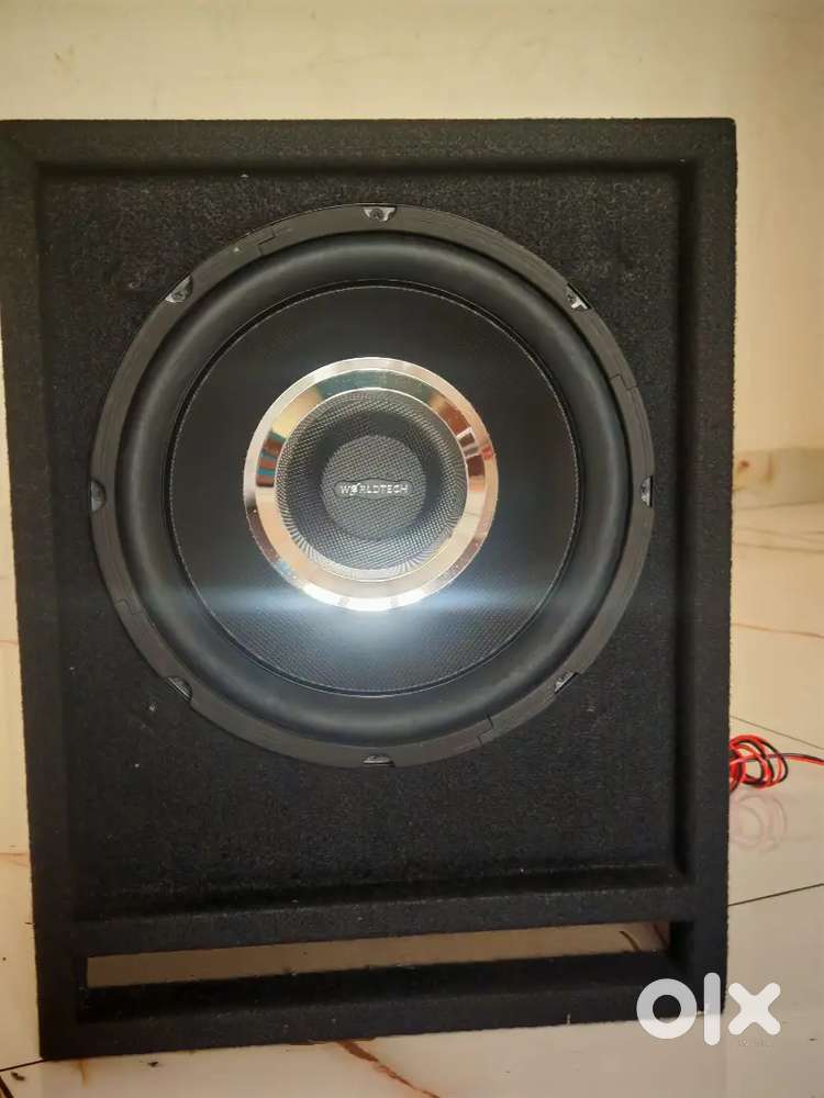 12 Inch Worldtech Box and Subwoofer and 5.1 Amplifier
