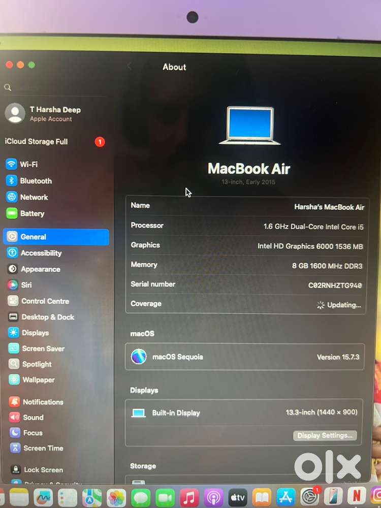 Macbook Air  i5 dual core
