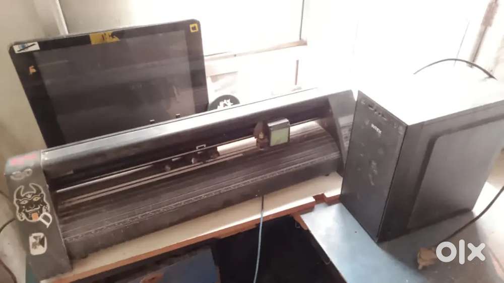 Cuting  printer and computer