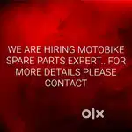 Experienced candidate for automobile spareparts shop.72782 Please60855