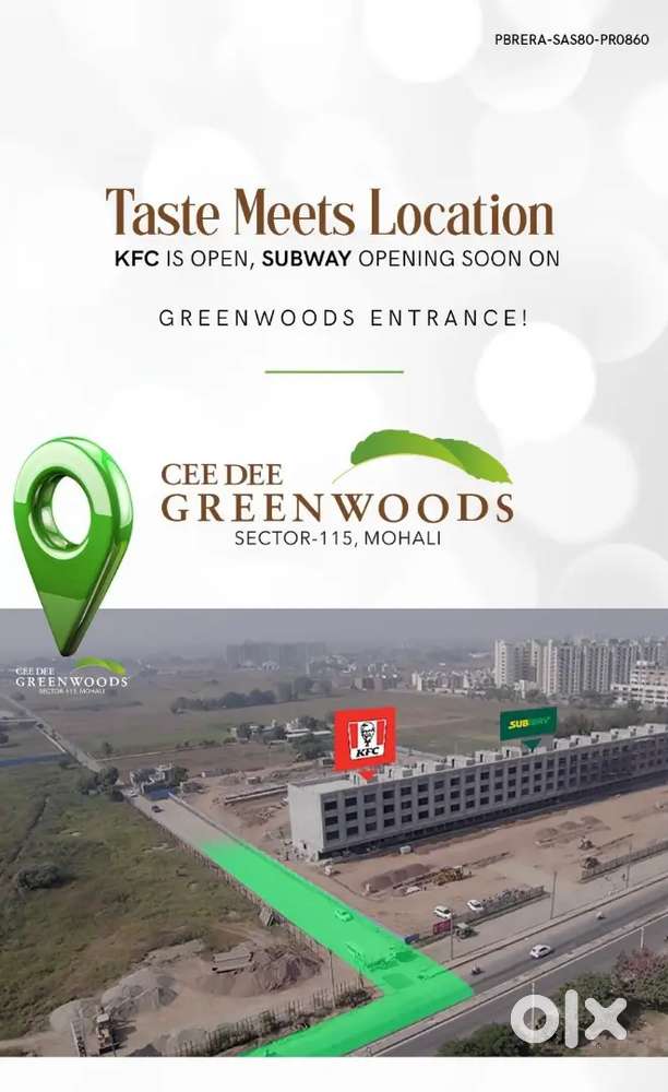 120 Sq. Yards Plot available for sale in Greenwoods Sector 115