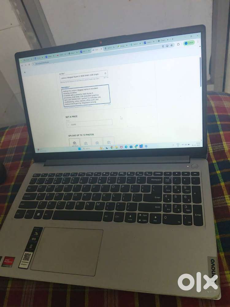 Lenovo Ideapad Ryzen 5  8GB RAM  2GB Graphics  500GB HDD