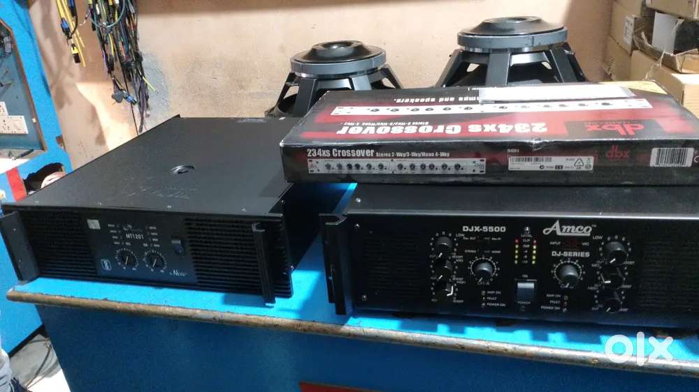 Dj original mt 1201 and amplifier 5500 Watt new Aone brand