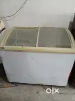 Very well condition glass top deep freeze