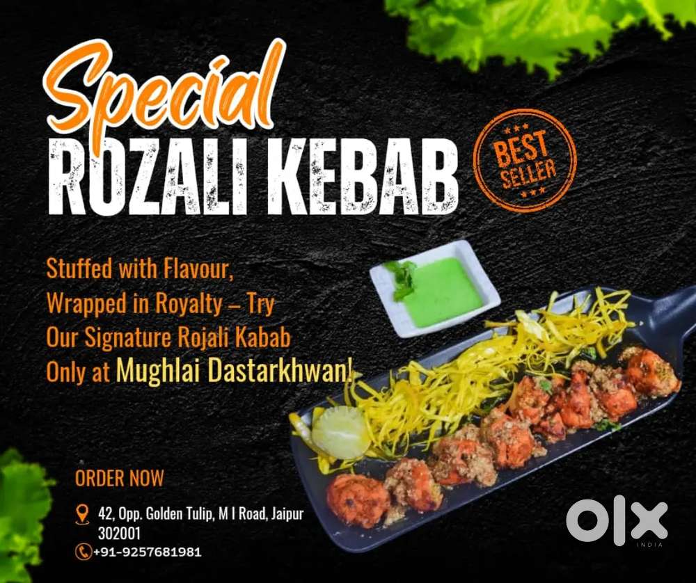 Waiter at Non-Vegetarian Restaurant on M.I. Road, Jaipur