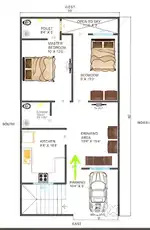 2 Bhk का घर 33.60 लाख में कमल विहार के पास ( P + C )