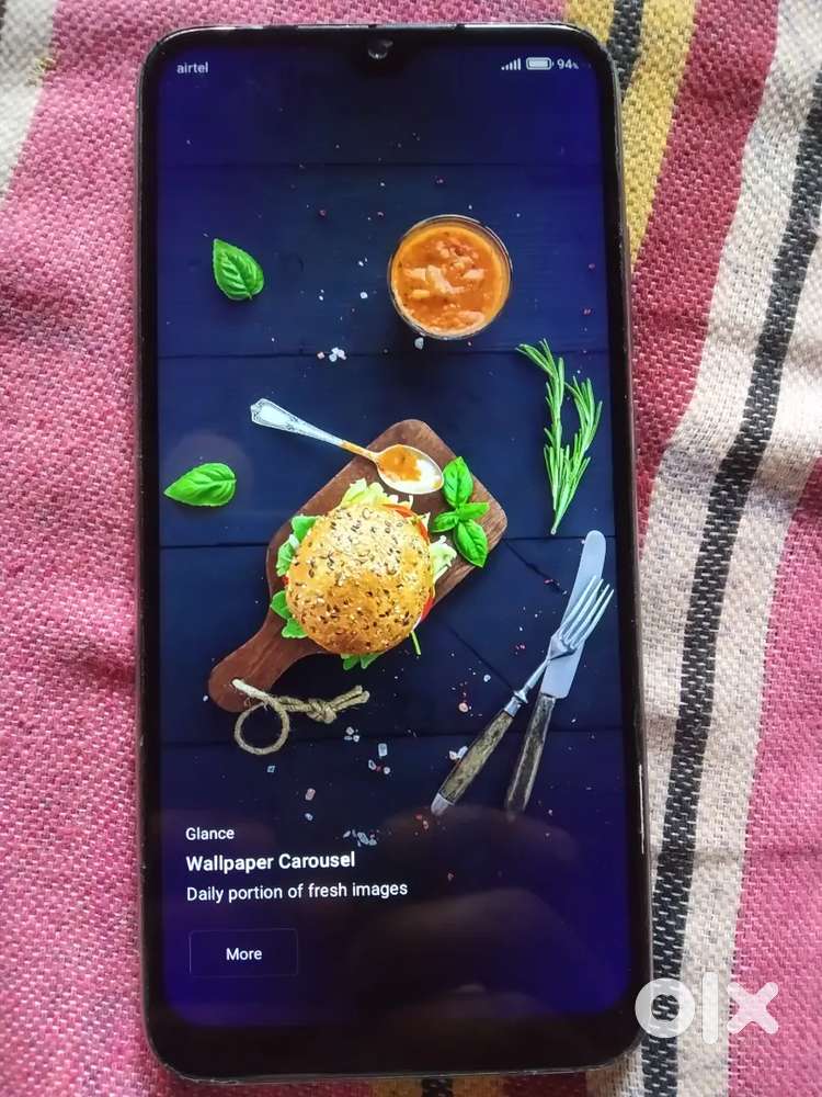 Mi note 8 Phone without box and charge