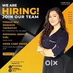 Female spa massage therapist vacancy want good looking females good sa