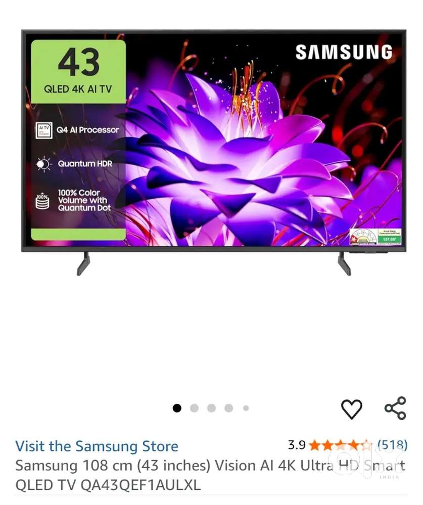 Samsung android tv 8 month old