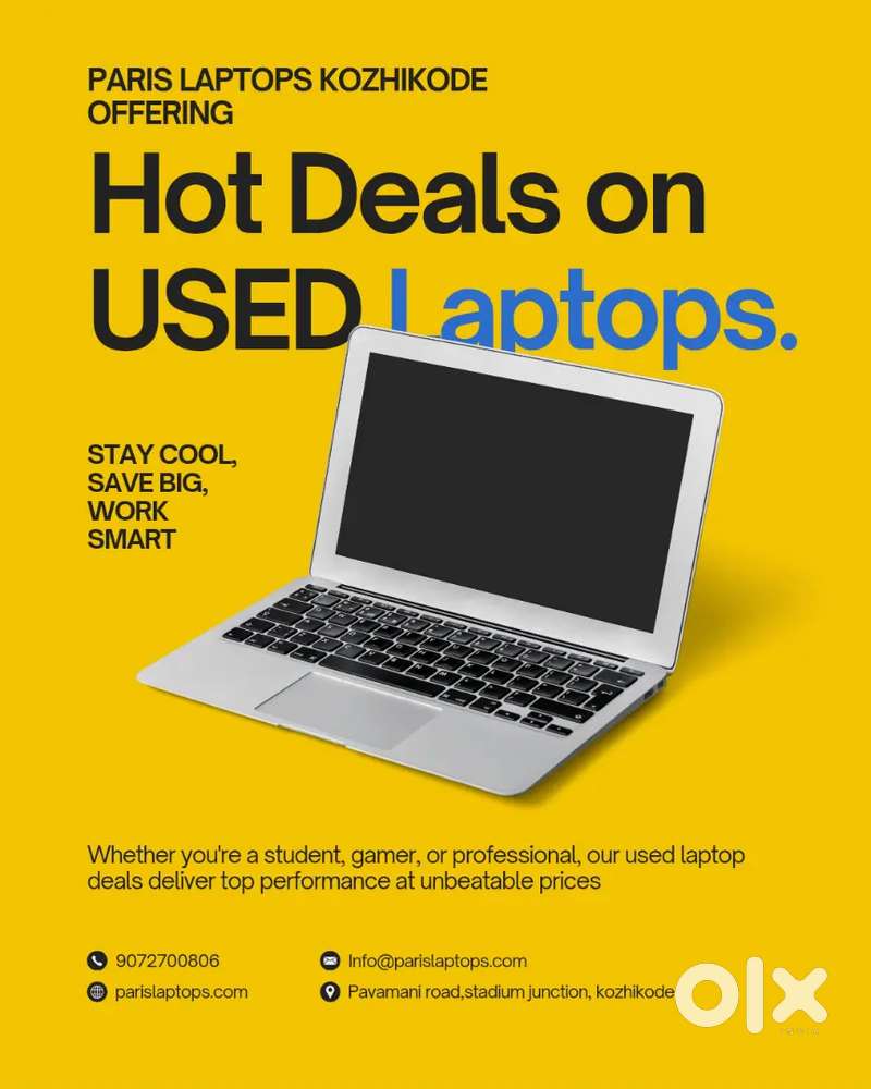 Best used laptops at offer prices in kozhikode