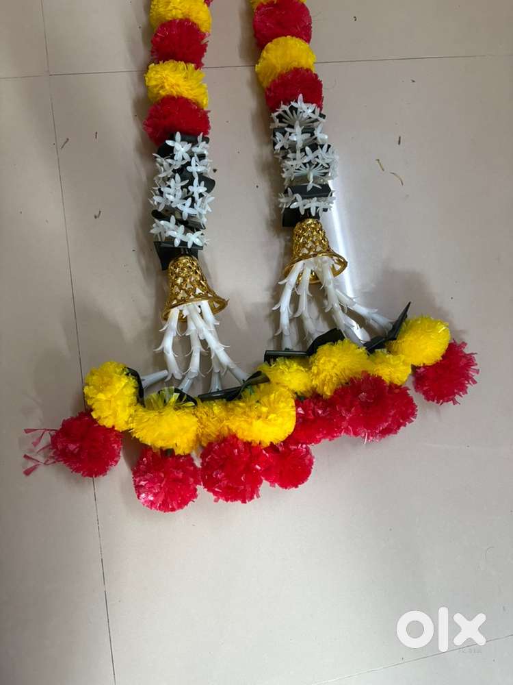 Beautiful Red & Yellow Artificial Flower Garland for Wedding/Decor