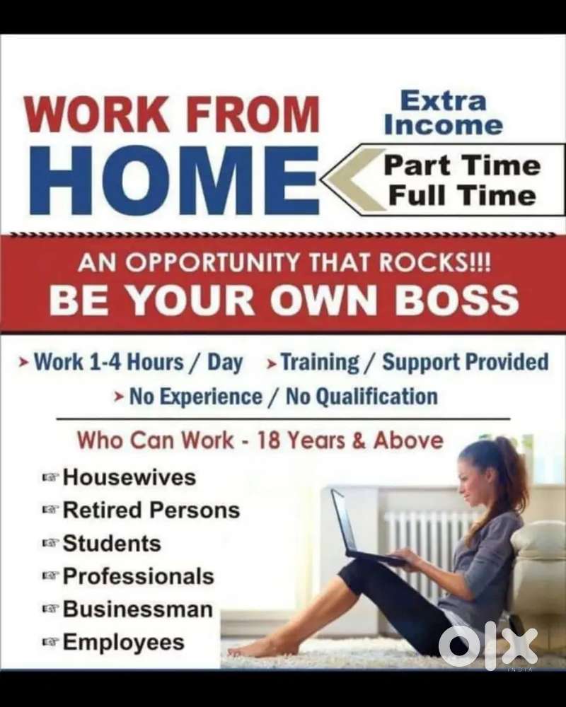 Part time job for students and house wifes work form home