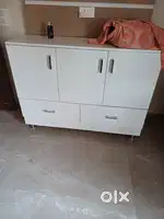 New white colour wooden sunmikka Show case