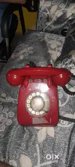 Plastic appu telephone (antique), colour brown