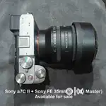 Camera Sony A7CM2 2025 and Sony sigma gm lens f1.4.35mm not use camera