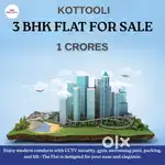 KOTTOOLI 3BHK FLAT FOR SALE:1 CRORES
