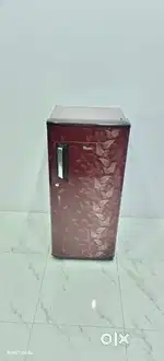 Whirlpool 5star rating maroon flower single door refrigerator with bil