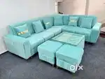 TRENDING ADJUSTED HEADREST L SHAPE SOFA SET IN ALIYAR TANVEER FURTHER